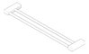 3D Documentation Image of TowelRail SurfaceMount Phoenix LexiMKII Double