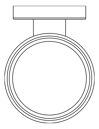 Plan Image of TumblerHolder SurfaceMount Phoenix Radii RoundPlate