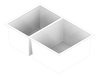 3D Documentation Image of Sink Kitchen Phoenix 4000Series OneAndThreeFourth Right