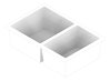 3D Documentation Image of Sink Kitchen Phoenix 5000Series OneAndThreeFourth Left