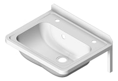 3D Shaded Image of Basin WallHung 3monkeez