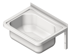 3D Shaded Image of Basin WallHung 3monkeez Compact 11L