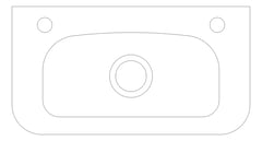 Plan Image of Basin WallHung 3monkeez Compact