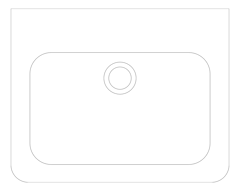 Plan Image of Basin WallHung 3monkeez Splashback