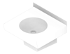 3D Documentation Image of Basin WallHung 3monkeez Square Accessible