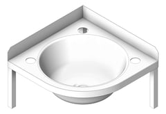 3D Shaded Image of Basin Wall 3monkeez Corner Hand