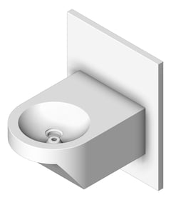 3D Shaded Image of DrinkingFountain Wall 3monkeez Accessible Bubbler