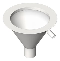 3D Shaded Image of Sink 3monkeez ConicalFlushingRim