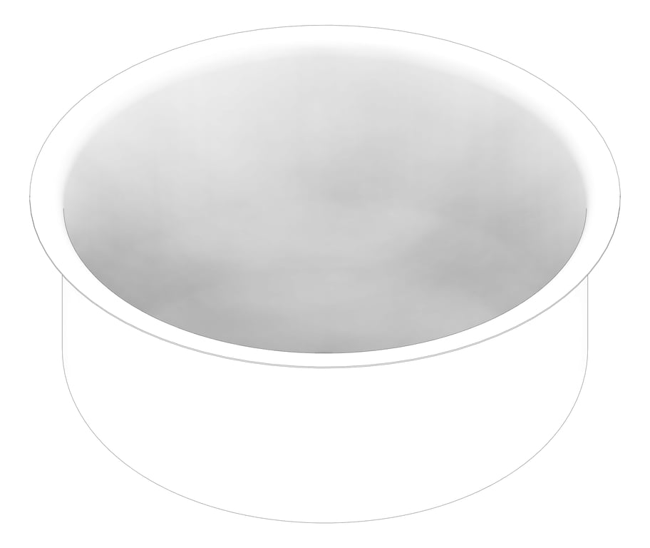 3D Documentation Image of Sink Bench 3monkeez Round Inset