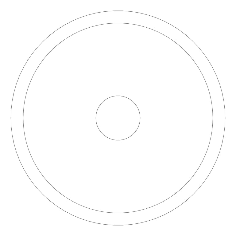 Plan Image of Sink Bench 3monkeez Round Inset