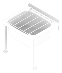 3D Documentation Image of Sink Cleaners 3monkeez WallMount Legs