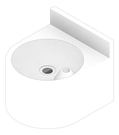 3D Documentation Image of Sink DrinkingFountain 3monkeez WallMount Round