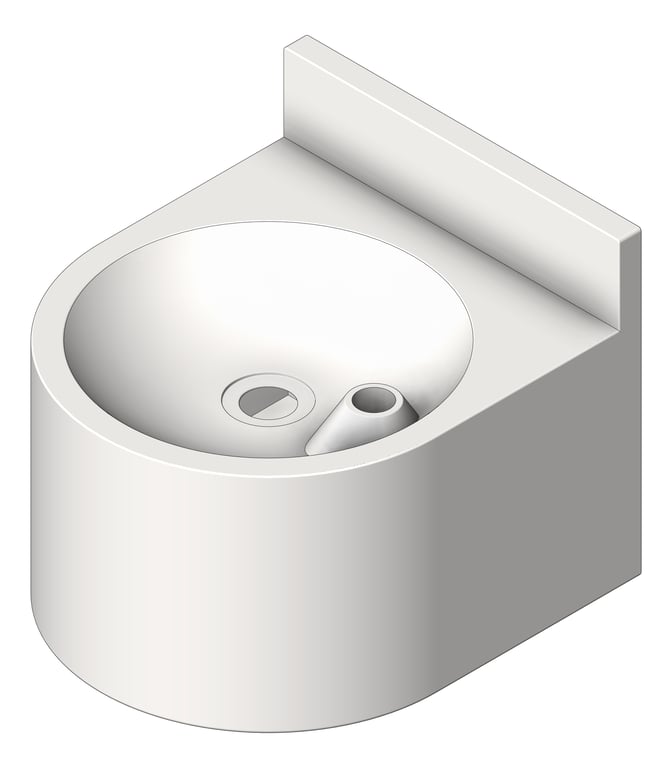 Navigate to Sink DrinkingFountain 3monkeez WallMount Round