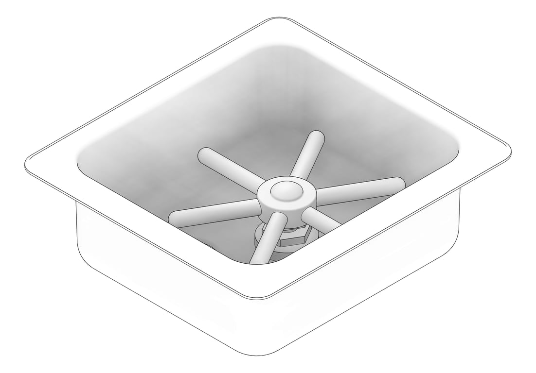 3D Documentation Image of Sink Kitchen 3monkeez JugRinser