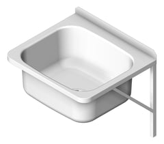3D Shaded Image of Sink Laundry 3monkeez WallMount JumboBasin