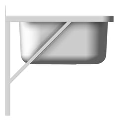 Left Image of Sink Laundry 3monkeez WallMount JumboBasin