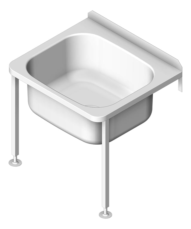 Navigate to Sink Laundry 3monkeez WallMount JumboBasin Legs