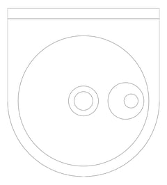 Plan Image of Sink Wall 3monkeez DrinkingFountain Round