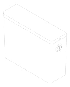 3D Documentation Image of Cistern WallHung 3monkeez DualFlush SidePress
