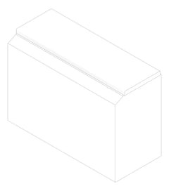 3D Documentation Image of Cistern Wall 3monkeez DualFlush SidePress