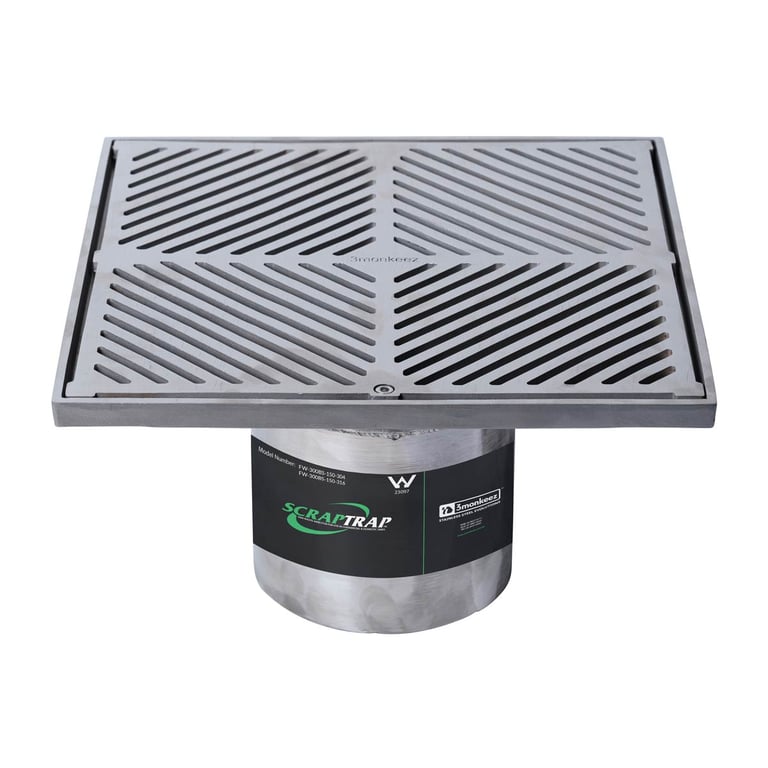 FW-300BS-150-316.jpg Image of Waste Floor 3monkeez Arrestor Square 150 300mm