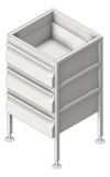 3D Shaded Image of Drawer Freestanding 3monkeez 3Drawer