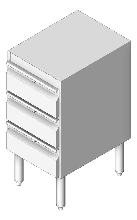 Navigate to Drawer Freestanding 3monkeez 3Drawer Gastronorm Lock