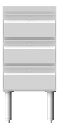 Front Image of Drawer Freestanding 3monkeez 3Drawer Gastronorm Lock