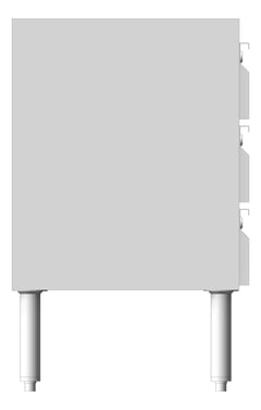 Left Image of Drawer Freestanding 3monkeez 3Drawer Gastronorm Lock