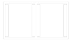 Plan Image of GlassRack FreeStanding 3monkeez AdjustableShelves Double