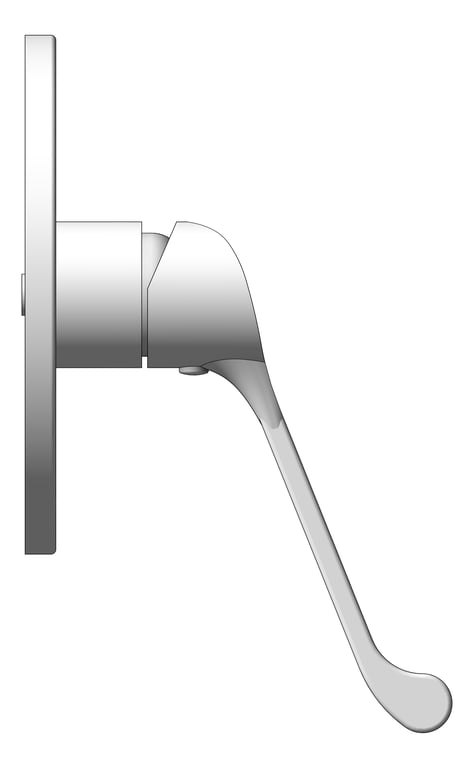 Left Image of MixerTap Wall 3monkeez LeverHandle