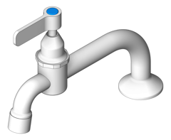 3D Shaded Image of Mixer Hob 3monkeez Laboratory VandalResistant