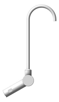 Left Image of Mixer Wall 3monkeez Gooseneck BottleFiller
