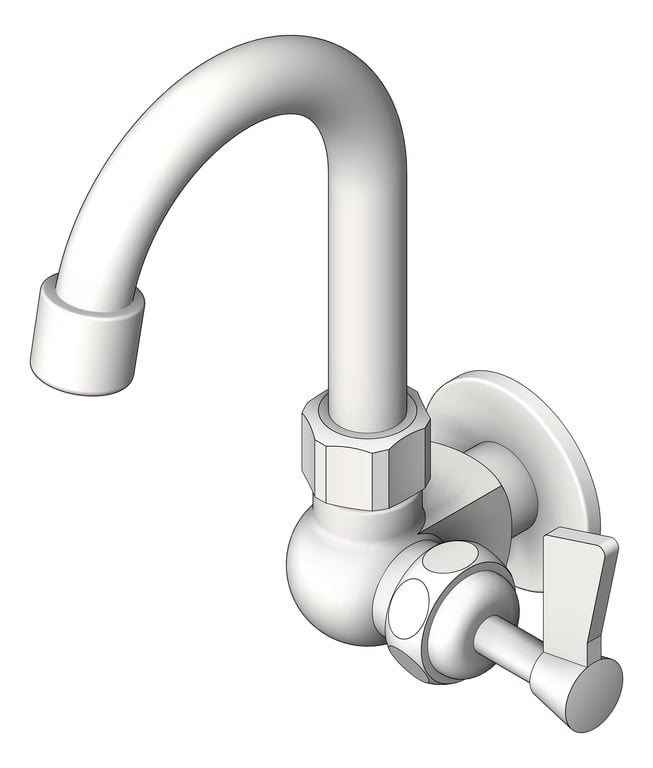 Navigate to Mixer Wall 3monkeez Gooseneck Single