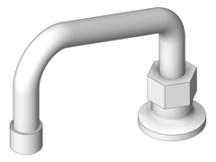 3D Shaded Image of Spout Hob 3monkeez