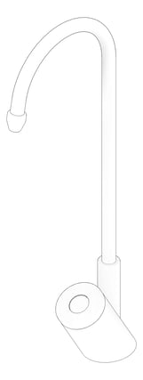 3D Documentation Image of TapSet Hob 3monkeez BottleFiller Sensor Battery
