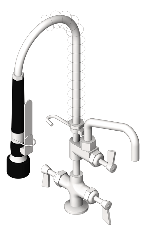 TapSet Hob 3monkeez PreRinseUnit PotFiller Cafe