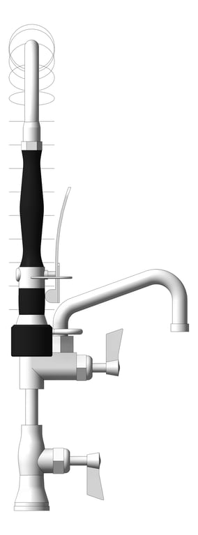 Front Image of TapSet Hob 3monkeez PreRinseUnit PotFiller Single Cafe
