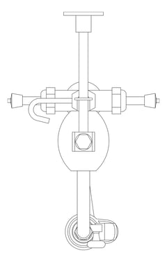 Plan Image of TapSet Hob 3monkeez PreRinseUnit Retractor