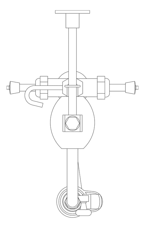 Plan Image of TapSet Hob 3monkeez PreRinseUnit Retractor