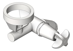 3D Shaded Image of TapSet Wall 3monkeez Bubbler MetalMouthGuard 45Deg