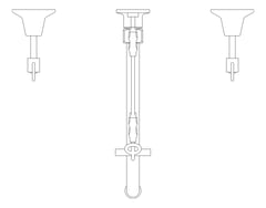 Plan Image of TapSet Wall 3monkeez Concealed WallStops WallBracket