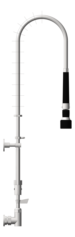 Left Image of TapSet Wall 3monkeez ExposedWall PreRinseUnit PotFiller