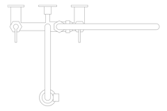 Plan Image of TapSet Wall 3monkeez ExposedWall PreRinseUnit PotFiller