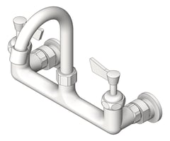 3D Shaded Image of TapSet Wall 3monkeez GooseneckSpout ExposedWall