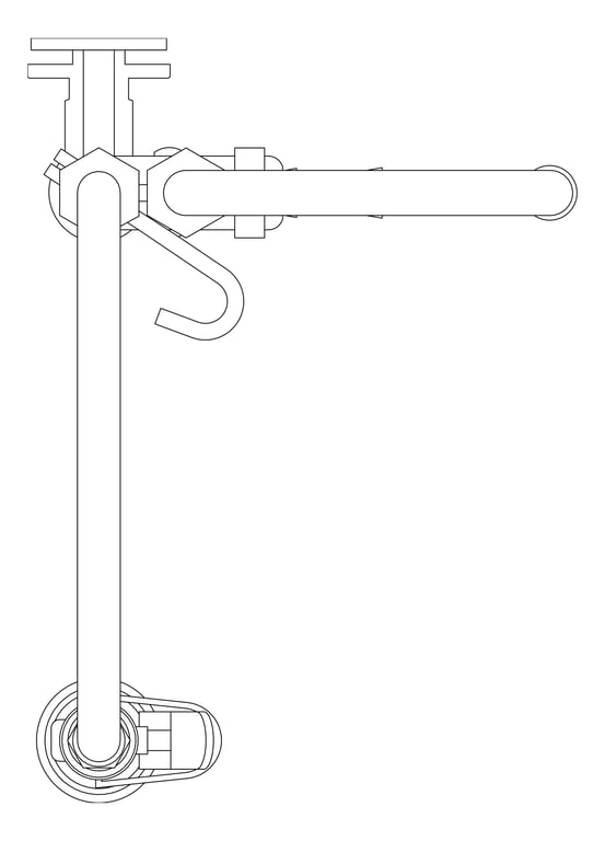 Plan Image of TapSet Wall 3monkeez PreRinseUnit PotFiller Single Cafe