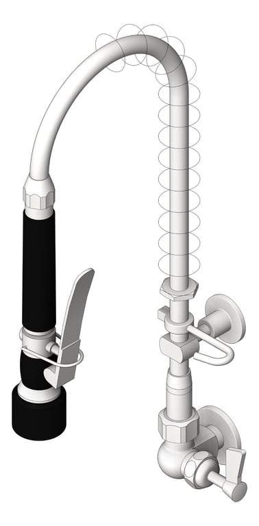 Navigate to TapSet Wall 3monkeez PreRinseUnit Single Cafe