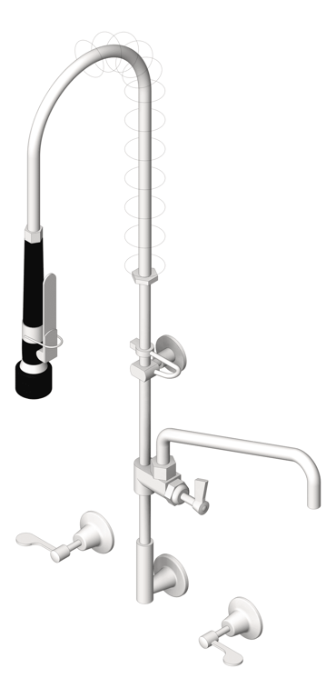 Navigate to TapSet Wall 3monkeez WallStopsAndElbow PreRinseUnit PotFiller