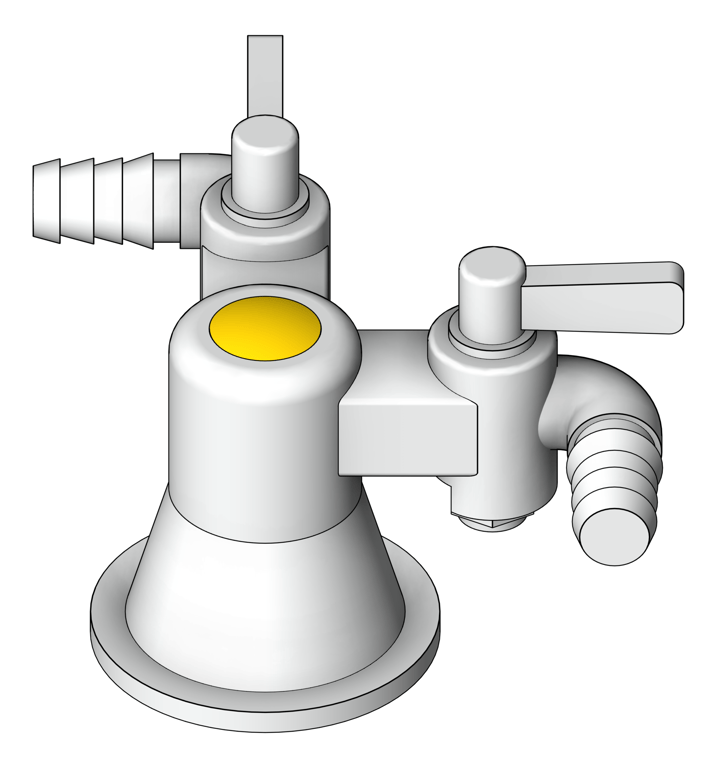 Image of Turret Bench 3monkeez Gas RightAngle TwoWay