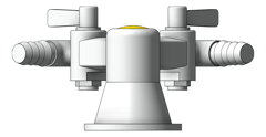 Front Image of Turret Bench 3monkeez Gas RightAngle TwoWay